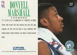 Donyell Marshall 1995 SkyBox #257 Minnesota Timberwolves NBA Card Free  Shipping