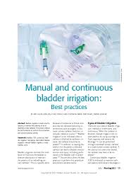 Image result for Continuous Bladder Irrigation