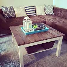 Ikea Lack Coffee Table Chalk Paint Or Similar And Pallet Wood Glued Onto Top Ikea Lack Table Lack Table Lack Table Hack