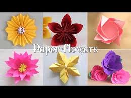 51 6 Easy Paper Flowers Flower Making Diy Youtube Paper Flowers Easy Paper Flowers Flower Making