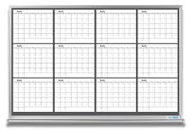 A weekly design lets users list goals, achievements and important events for the workweek. 12 Month Whiteboard Calendar Magnetic Surface B W Color Everwhite Whiteboards