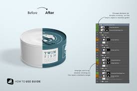 Download Circular Can Food Packaging Mockup In Packaging Mockups On Yellow Images Creative Store PSD Mockup Templates