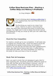 Coffee Shop Business Plan Template Best Of Coffee Business Plan Sample In 2020 Coffee Shop Business Plan Coffee Shop Business Cafe Business Plan