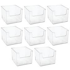 Showing relevant, targeted ads on and off etsy. Mdesign Plastic Bathroom Storage Organizer Basket Bin 8 Pack Clear Target