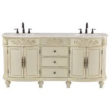w double bath vanity in antique white