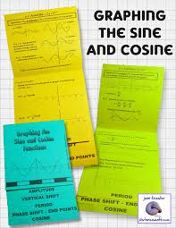 Trigonometry Graphing The Sine Cosine Flip Book Plus Hw Distance Learning Trigonometry Teaching Math Secondary Math Classroom