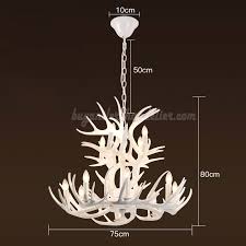 12 Cast Deer Antler Chandelier Pure White Ceiling Lights Buyantlerchandelier Com