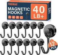 Amazon.com: FINDMAG 40LB Magnetic Hooks, Heavy Duty ...