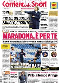 Due palloni in campo e un rigore inesistente: Le Prime Pagine Dei Quotidiani Sportivi Italiani E Stranieri Gazzetta Dello Sport Corriere Dello Sport Tutto Sport Quotidiano Sportivo Il Romanista L Equipe Marca Mundo Deportivo Abola As Record Zonacalciofaidate
