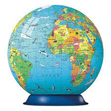 Construct your own globe in amazing 3d! Ravensburger 3d Globe Puzzle Fantastic Educational Jigsaw Puzzles