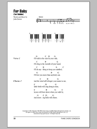 John Denver For Baby For Bobbie Sheet Music Notes Chords Lyrics Piano Chords Download Country 89434 Pdf