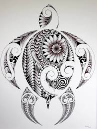They have exceptional ability to live on land and water both. Flower In Hawaiian Turtle Tattoo Design