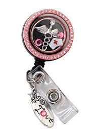 Amazon Com Floating Charm Locket Id Badge Holders Nurse Hat Medicine Sign Floating Charms Office Products Nurse Badge Holders Nurse Hat Id Badge