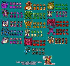 Monsters from dragon warrior monsters 2 of the game boy color. Game Boy Gbc Dragon Warrior Monsters Boss Monsters The Spriters Resource Dragon Warrior Monsters Dragon Warrior Game Inspiration