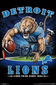 Detroit Lions End Zone Athena Posters We are one #detroit and this is #onepride!