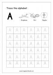 This is a great activity. Tracing Letters Alphabet Tracing Capital Letters Letter Tracing Worksheets Free Printables Megaworkbook