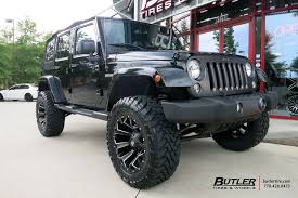 Black And Green Fuel Rims Jeep Wrangler With 20in Fuel Assault Wheels Jeep Wheels Jeep Jeep Wrangler