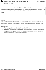 When students often get frustrated they opt for balancing chemical. Balancing Chemical Equations Practice Pdf Free Download