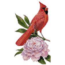 State symbol counted cross stitch. Indiana State Bird And Flower Northern Cardinal And Peony Counted Cross Stitch Pattern Walmart Com Walmart Com