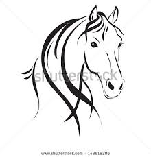 Horse Head Clip Art Free Vector Horse Head Drawing Horse Drawings Horse Silhouette