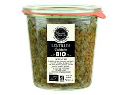 conserve lentilles cuisinees bio des landes bocal 500gr