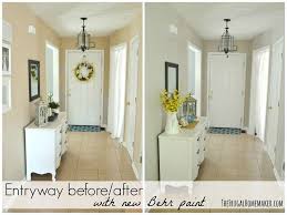Entryway Before And After Beige To Greige With Behr Paint Home Depot Paint Colors Paint Colors For Home Exterior Paint Colors For House