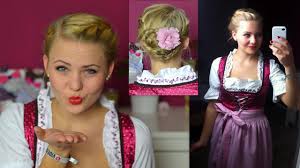 We were already pretty jealous that we didn't get an invite · die passende dirndl frisuren zum selber machen mit video anleitung! Oktoberfest Flechtfrisuren Fur Die Wiesn Youtube Tutorials Wiesn