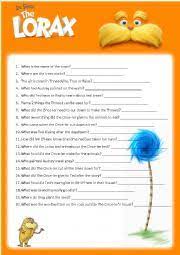 Seuss and first published in 1971. English Exercises The Lorax