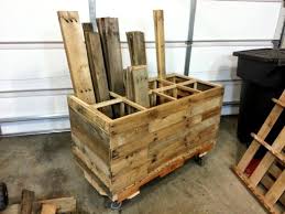 Diy Pallet Wood Storage Rack Fixthisbuildthat Wood Storage Rack Diy Lumber Storage Lumber Storage Rack