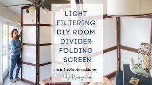 Looking for a simple way to transform one room into two? Diy Folding Screen Room Divider Youtube