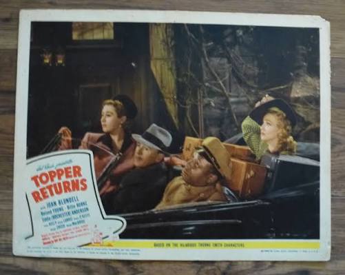 Original “Topper Returns” Belgian Film Poster Eddie “Rochester” Anderson  R-1950s