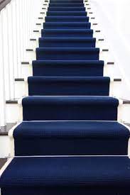 Pin By Analia G On Color Navy Blue Stair Runner Carpet Stairs Navy Stair Runner