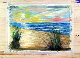 How To Paint A Watercolor Beach