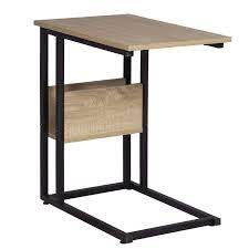 Transparent furniture acrylic side table coffee table iridescent color coffee table. Woltu End Table Sofa Side Table With Storage C Shape Coffee Table Nightstand Laptop Table Metal Frame Mdf Table Top 55x36x59 5cm Light Oak Ts79hei Buy Online In United Arab Emirates At Desertcart Ae Productid