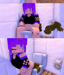 Minecraft girl overflows toilet - ThisVid.com