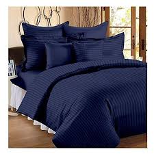 Highly breathable cotton feels cool and comfortable in warm weather. Buy Tib 200 Tc Satin Striped Double Size Duvet Cover 90 X 90 Inch Light Blue Features Price Reviews Online In India Justdial