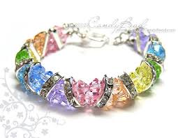Rainbow Bracelet Crystal Bracelet Swarovski Bracelet Glass Etsy Swarovski Bracelet Swarovski Crystal Bracelet Crystal Bracelets