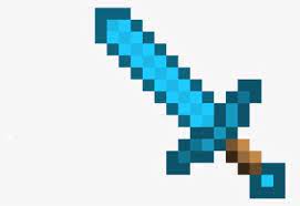 It is a very clean transparent background image and its resolution is 609x567 , please mark the image source when quoting it. Minecraft Diamond Sword Png Images Transparent Minecraft Diamond Sword Image Download Pngitem