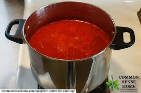 It must be pressure canned. Spaghetti Sauce For Canning Made With Fresh Or Frozen Tomatoes