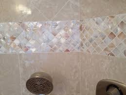 If You Re Not Installing Your Mother Of Pearl Tiles With Other Tiles Then You Definitely Don T Need The Thicker Ti Pearl Tile Pearl Backsplash Tile Accent Wall