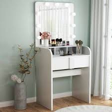 Choose a dressing table that complements your existing décor and enhances the look of your bedroom from one of uk's renowned online shops, wayfair. Latitude Run Geoghegan Vanity Set With Mirror Reviews Wayfair Vanity Table Set White Vanity Table Vanity Set With Mirror