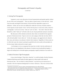 PDF) Pornography and Womens Equality
