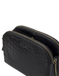 Mercer large saffiano leather accordion tote bag. Emily Black Classic Croco Leather