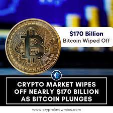 Crypto Market Wipes Off Nearly 170 Billion As Bitcoin Plunges In 2021 Bitcoin Crypto Market Marketing