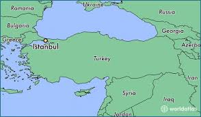 Mapa colocado sobre una base metálica y enmarcado en aluminio. Istambul Turquia Mapa Mapa De Istambul E Nos Paises Vizinhos Turquia