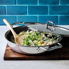 All Clad D5 Stainless Steel Nonstick All In One Saute Pan 4 Qt Williams Sonoma