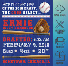 Partner of chicagobearshq.com, chicagobullshq.com, chicagosportshq.com and tigernet.com cubshq is an independent site and is not affiliated in any way with the chicago cubs or major league baseball. Mlb Chicago Cubs Baseball Wall Art Birth Announcement Personalized Sports Room Decorations Theme Team Design