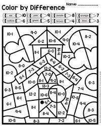 Directions and game card included. Color By Number Sum And Difference Back To School Addit Kids Math Worksheets Kids Bible Study Activities Homeschool Math