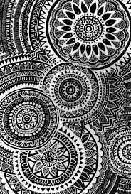 Art Design Background Black And White Images Image About Wallpaper In Things By Me On We Heart It Black Background Wallpaper Mandala Background Iphone 6 Wallpaper Black And White