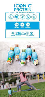Iconic Grass Fed Protein Drink Vanilla Bean 12 Pack Healthy Natural Clean Protein Shake Perfect Snack For Breakfast Post Workout Muscle Recovery Lig Clean Protein Shakes Protein Drinks Clean Protein